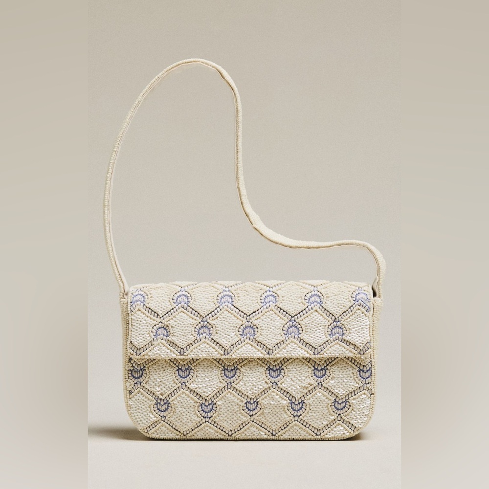 NWT Anthropologie Fiona Beaded Bag: Geometric Edition Sailor Knot